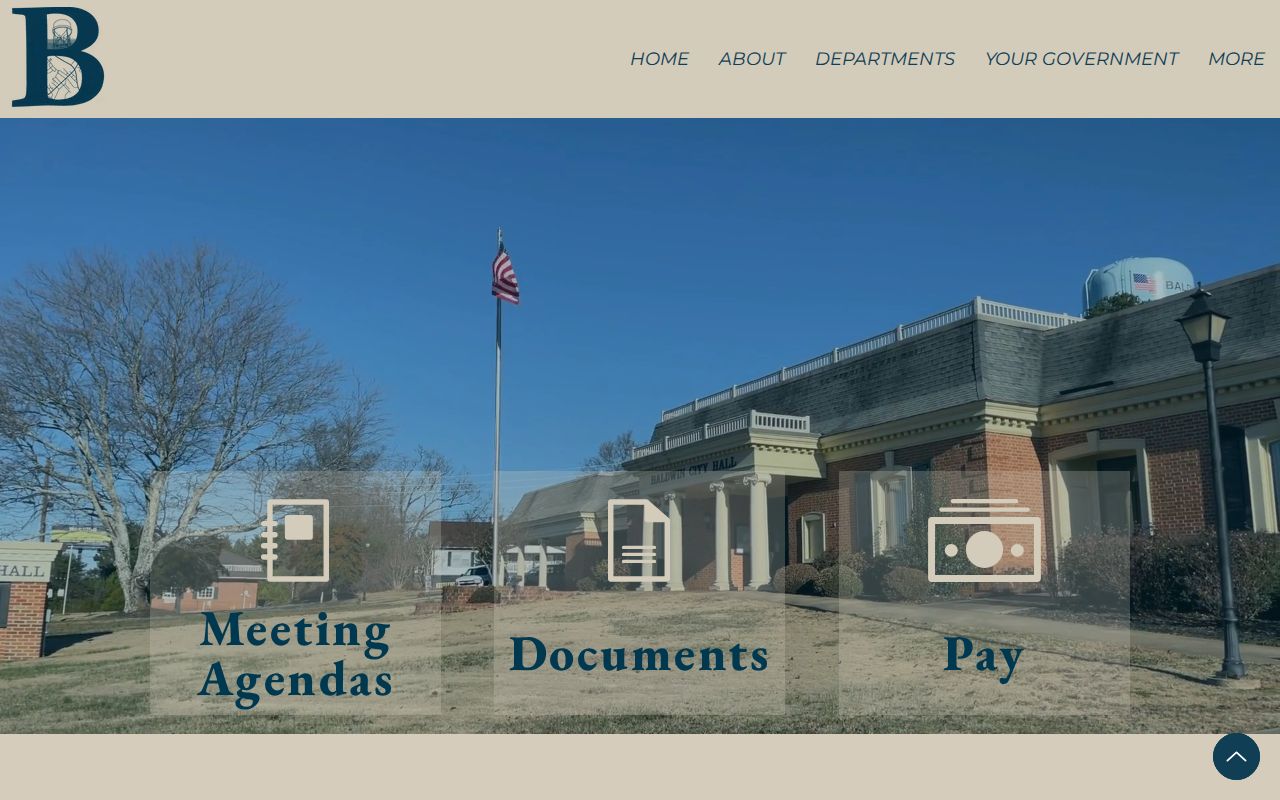 Official City of Baldwin government page for municipal court contact routing